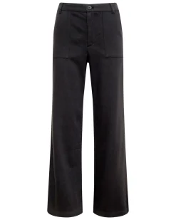 MONROW Soft Twill Patch Pocket Pant FADEDBLACK Shop